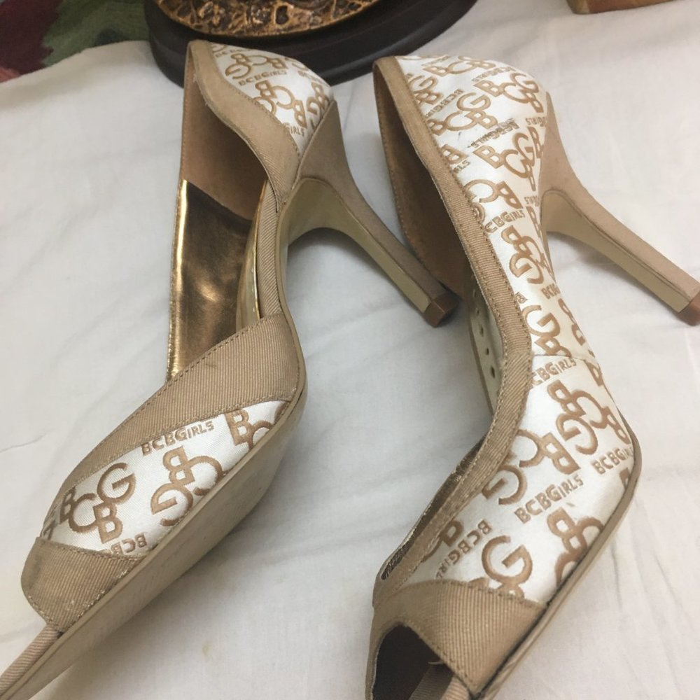 Unused BCBGirls Elani Peep Toe Heels - Picture 7 of 15